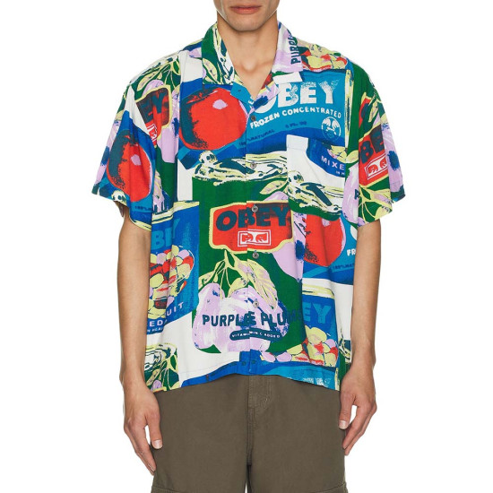 Obey Ανδρικό πουκάμισο Fruit Cans Shirt